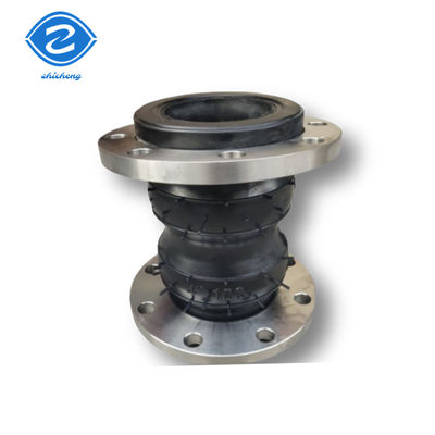 ডাবল গোলক রাবার এক্সপেনশন জয়েন্ট Ansi 150lb Din Pn16 Epdm কার্বন ইস্পাত ফ্ল্যাঞ্জযুক্ত ইলাস্টোমারিক