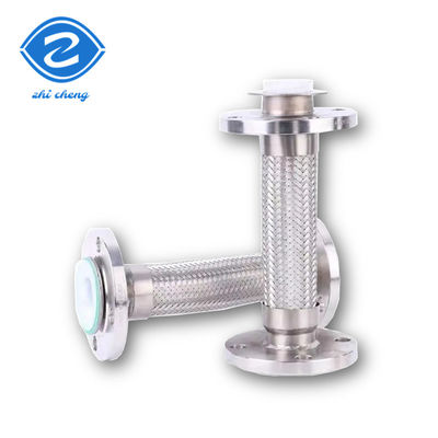 DN32 DN3000mm Lp গ্যাস রেডিয়েটর স্টেইনলেস স্টীল braided পায়ের পাতার মোজাবিশেষ flanged ধাতু