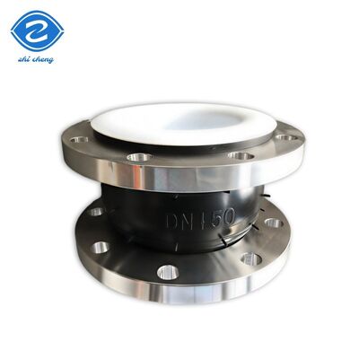 পাম্প ভালভের ভিতরে এবং বাইরে চলাচলের জন্য কম রক্ষণাবেক্ষণ এবং শোষণ করার জন্য তৈরি, ৩০৪ স্টেইনলেস স্টিল-এর আস্তরণ যুক্ত PTFE নমনীয় সংযোগ