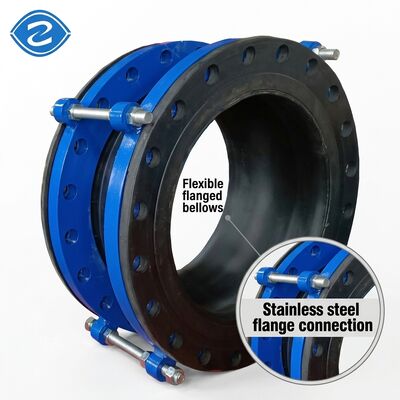 সম্পূর্ণরূপে শেষ সীলমোহরযুক্ত ফ্ল্যাঞ্জযুক্ত রাবার বেলস ছাদ নমনীয় Epdm একক গোলক